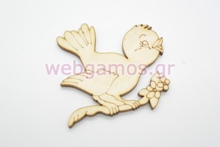 Ξύλινο Διακοσμητικό πουλάκι (600316)