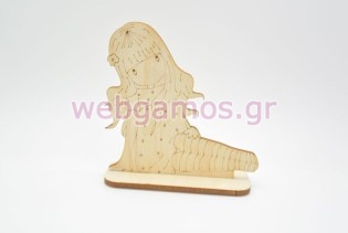 Ξύλινη Μπομπονιέρα santoro με βάση (1600291)