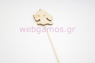 Ξύλινο Στικ ελεφαντάκι (10501031)