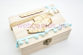 Ξύλινο Κουτί μαρτυρικών αυτοκινητάκι αντίκα (10501075)