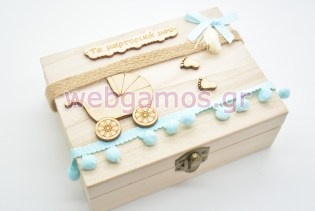 Ξύλινο Κουτί μαρτυρικών καροτσάκι (10501077)