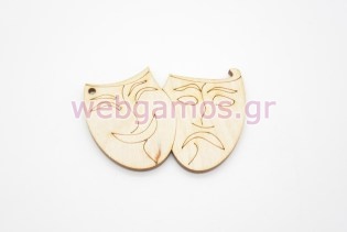 Ξύλινο Διακοσμητικό μάσκες θεάτρου (5123904)