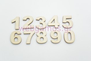 Ξύλινα Διακοσμητικά διάφοροι αριθμοί (15501188)