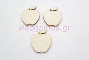 Ξύλινο διακοσμητικό μήλο (5123217)