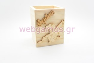 Μπομπονιέρα Ξύλινη Μολυβοθήκη νεράιδα (152092)