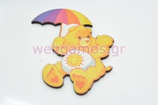 Ξύλινο Διακοσμητικό αρκουδάκι (cart0069)