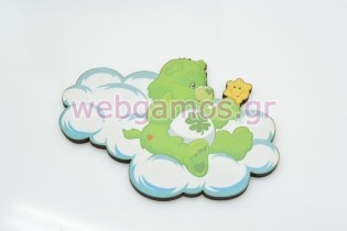 Ξύλινο Διακοσμητικό αρκουδάκι (cart0055)