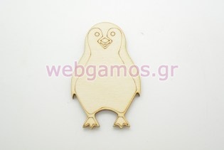 Ξύλινος Διακοσμητικός πιγκουίνος (60011)