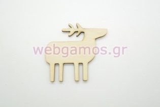 Ξύλινος Διακοσμητικός τάρανδος (60034)