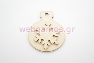 Χριστουγεννιάτικη τρισδιάσταση μπάλα νιφάδα (152001)