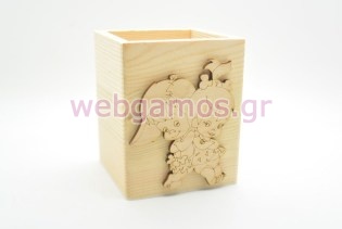 Μολυβοθήκη Ξύλινη σταλίτσα και bamm bamm (1512093)