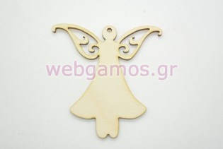 Ξύλινο Διακοσμητικό αγγελάκι (60014)