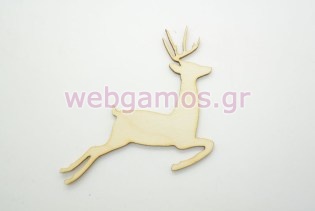 Ξύλινο Διακοσμητικό τάρανδος (60036)