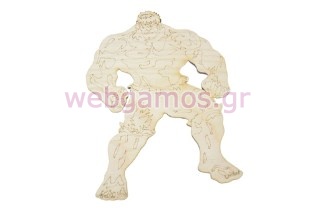 Ξύλινo Διακοσμητικό Hulk (5123235)