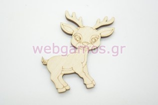 Ξύλινο Διακοσμητικό ελαφάκι (60089)