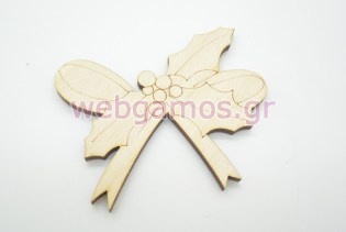 Ξύλινο Διακοσμητικό χριστουγεννιάτικο γκι (60090)