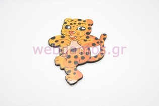 Ξύλινο Διακοσμητικό τιγράκι (zoo0195)