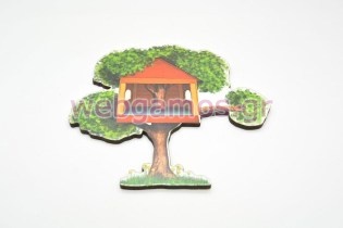 Ξύλινο Διακοσμητικό δεντρόσπιτο (xd1009)