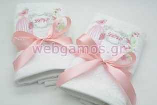 Μπομπονιέρα Πετσέτα πουλάκι (tow3070)