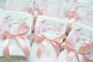 Μπομπονιέρα Πετσέτα πουλάκι (tow3070)