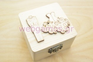 Μπομπονιέρα γάμου με σχέδιο γαμπριάτικο κοστούμι και νυφικό (152113)