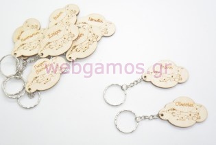 Ξύλινο Μπρελόκ αεροπλανάκι και το όνομα του παιδιού (5123124)