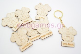 Ξύλινο Μπρελόκ μίνι με όνομα (5123882)