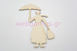 Ξύλινο Διακοσμητικό Mary Poppins (011600511)