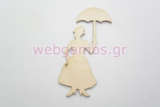 Ξύλινο Διακοσμητικό Mary Poppins (011600511b)