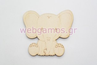 Ξύλινο Διακοσμητικό ελεφαντάκι (011600514)