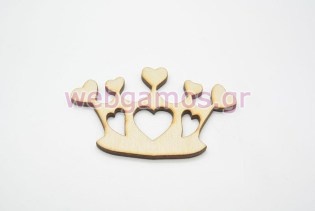 Ξύλινο Διακοσμητικό κορώνα (500213)