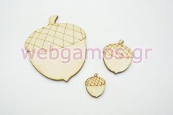 Ξύλινο Διακοσμητικό βελανίδι (500265)