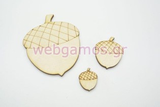 Ξύλινο Διακοσμητικό βελανίδι (500265)