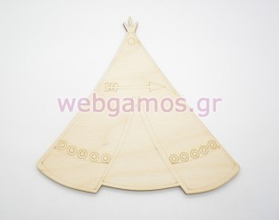 Ξύλινο Διακοσμητικό Ινδιάνικη Σκηνή (600535)