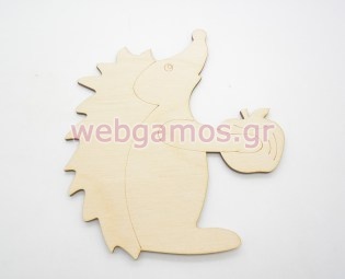 Ξύλινο Διακοσμητικό Σκαντζόχοιρος (600536)