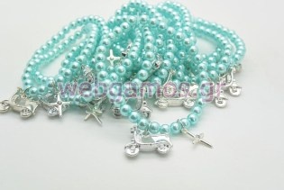 Μαρτυρικό Βραχιολάκι πέρλα και βέσπα (201605)