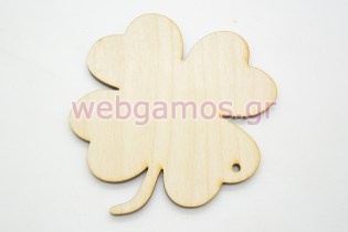 Ξύλινο Διακοσμητικό τριφύλλι (600101)