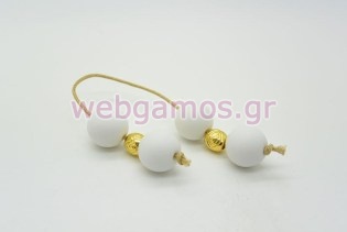 Μπεγλέρι λευκό - χρυσό (853462)