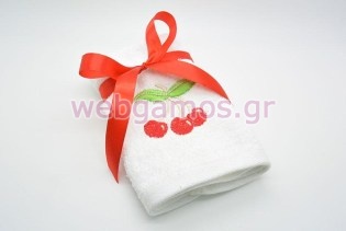 Μπομπονιέρα Πετσέτα κερασάκια (tow5311)