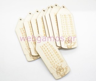 Ξύλινα Μολύβια με την προπαίδεια κουκουβάγια (5123832)