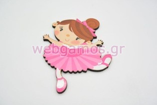 Ξύλινο Διακοσμητικό μπαλαρίνα (ban023)