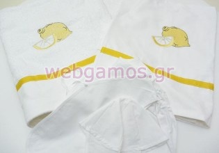 Λαδόπανα Βάπτισης λεμόνι (5314)