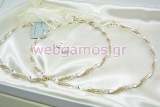 Στέφανα Γάμου επάργυρα (4612)