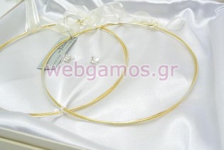 Στέφανα Γάμου επάργυρα (4631)