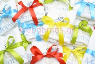 Μπομπονιέρα Πετσέτα στρουμφάκι (tow2365)