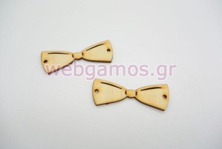 Ξύλινο Διακοσμητικό παπιγιόν μεσαίο (5001722)