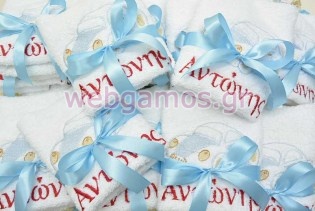 Μπομπονιέρα Πετσέτα αυτοκινητάκι (tow2356)