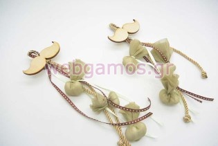 Μπομπονιέρα Βάπτισης μουστάκι (853635)