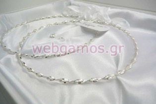 Στέφανα Γάμου ασημένια (126)