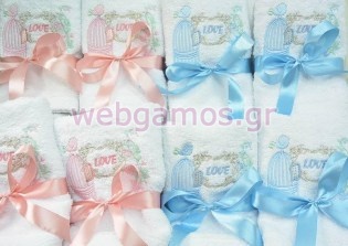 Μπομπονιέρα Πετσέτα πουλάκι (tow3070)